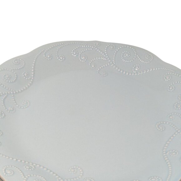 New Lenox French Perle Ice Blue 11" Dinner Plates Set of 4 - Picture 2 of 7